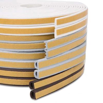 Dimensioni e forme personalizzate Tempo Stripping Rubber Seal Strip per porte e finestre Colori NERO/GRAU/BRAUN/BLANCO/ALTRO