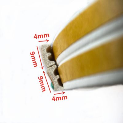 100% PP altezza pila 25 mm larghezza 50 mm sigillo porta guarnizione in gomma per finestre e porte in alluminio