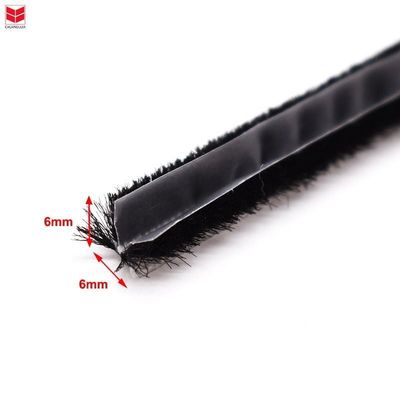 PP Fin Aluminium Finestre e porte Dieta Strip Sello spazzola per appartamento Pile altezza 3-25mm / larghezza 3-50mm
