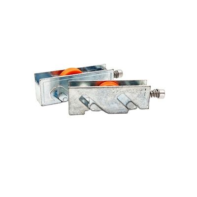 Ruote piatte/a scanalatura Roller di nylon con telaio in acciaio per porte scorrevoli
