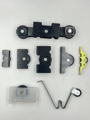 Accessori per porte in alluminio personalizzati Porta scorrevole e finestrino a rullo con telaio nero