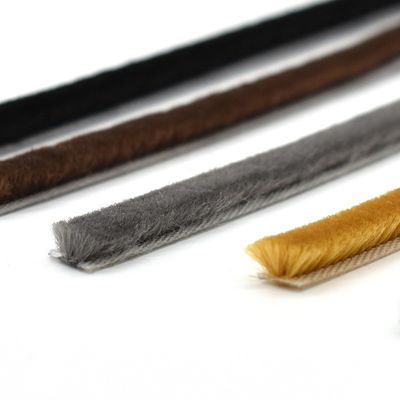 Pile di appartamento Altezza 3-25mm CLJ Seal Pile Weather Stripping Wool Pile Mohair Weather Strip per porta finestra