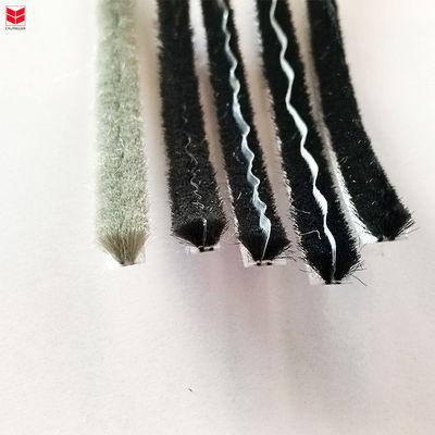3-50mm larghezza pinna lana pila finestra tessuto sigillo striscia spazzola pila striscia meteo con 3-25mm altezza pila e design moderno