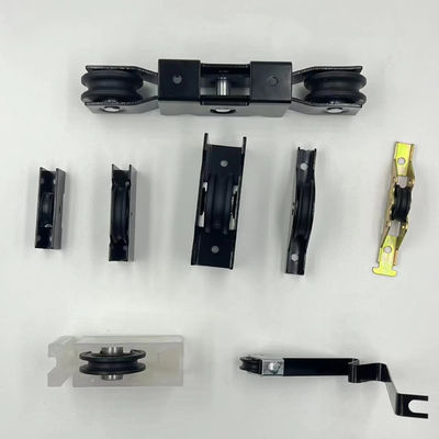Rulli per porte scorrevoli con cuscinetto per finestre con colori personalizzati NERO/GRIAU