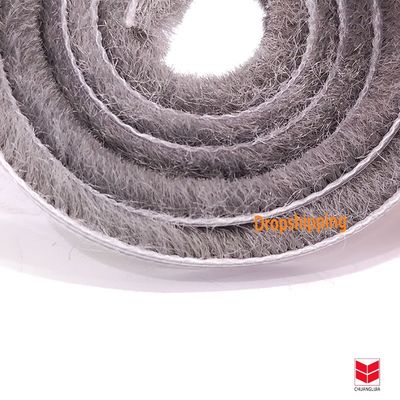 NERO/GRAU/BRAUN/BLANCO/ALTRE COLORI Spazzola per porte e finestre Striscia di sigillo Striscia di lana Top Pile Striscia meteorologica per appartamento