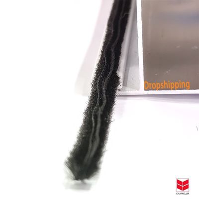 3-25mm Altezza del palo Striscia impermeabile in silicone Striscia per il tempo spazzola per porta in alluminio