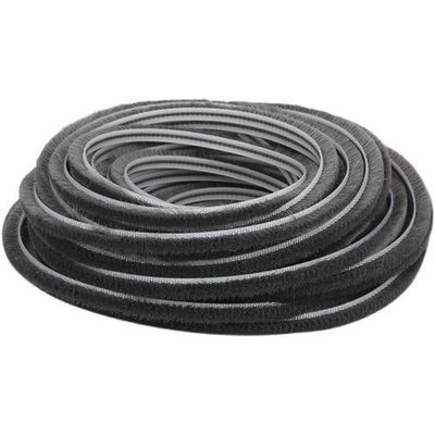 Moderno Design Decorazione d'interni Accessoiri Adesivo Sigillo della porta Meteo Stripping Pile Stripe meteo per finestre NERO