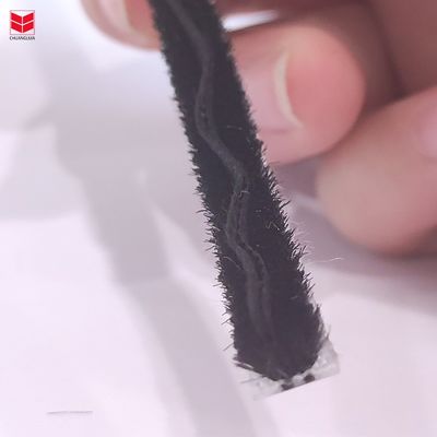 7*8 3p2l Striscia di vetro in lana con pinna di plastica per porte e finestre sigillo NERO/GRAU/BRUNO/BIANCO/ALTRO Durable 100% PP