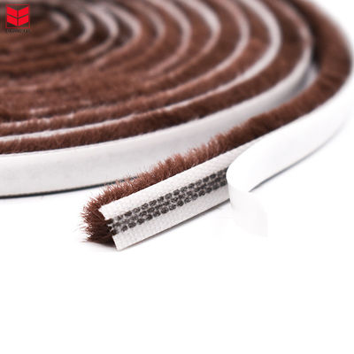 100% Pp Material Wool Pile Weather Strip con stile di design moderno e certificato ISO9001 2008 in colori grigio nero