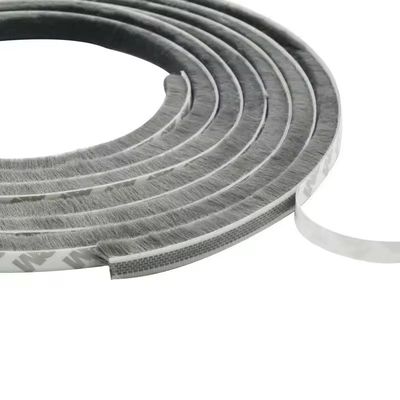 CLJ Porte in alluminio Finestre spazzola a pila di lana Striping meteo con fin protector antipolvere NERO/GRAU/MARONE/BANCO/ALTRO 100%PP