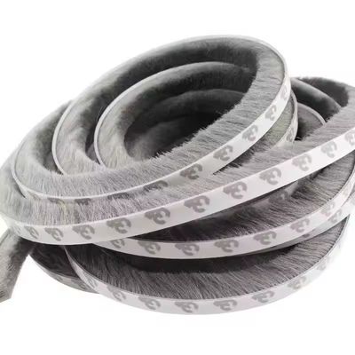 CLJ Porte in alluminio Finestre spazzola a pila di lana Striping meteo con fin protector antipolvere NERO/GRAU/MARONE/BANCO/ALTRO 100%PP
