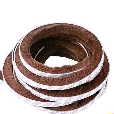 CLJ Porte in alluminio Finestre spazzola a pila di lana Striping meteo con fin protector antipolvere NERO/GRAU/MARONE/BANCO/ALTRO 100%PP