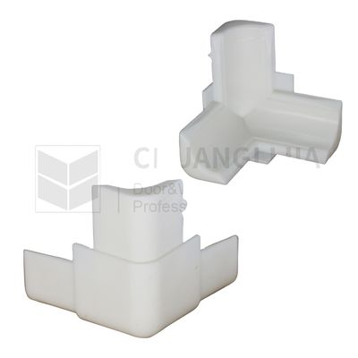 Moderno design giunto di angolo di plastica per schermo di alluminio accessori di telaio